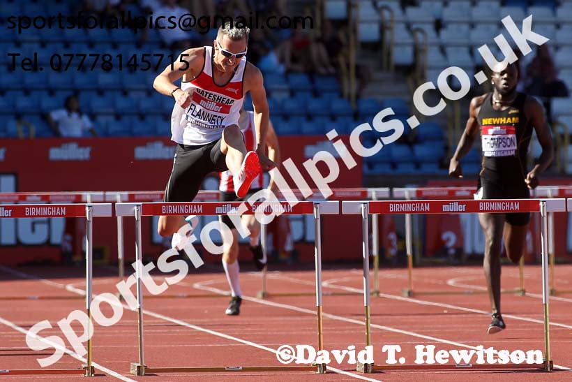 Mens 400 metres hurdles, Muller British Championships, Alexander Stadium, Birmingham. Photo: David T. Hewitson/Sports for All Pics